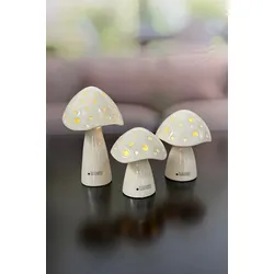LED Pilz Niara 11,5cm cremeweiß