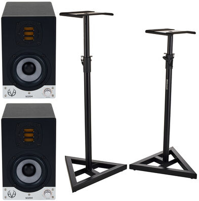 EVE Audio SC204 Stand Bundle Noir