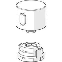 Hansa Mengen-Einstell-Griff HANSA, 1018477V-80 Stahl gebürstet, 1018477V-80 1018477V-80