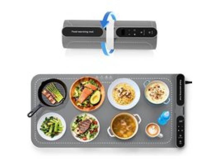 Chauffe Plat Électrique Plaque Chauffante Électrique Portable Pliable En Silicone - 40-100 °C - Facile À Nettoyer Avec Nano-Matéri