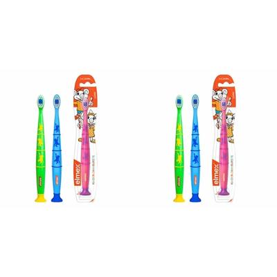 2x Elmex Kinder Zahnbürste Duo Pack 2x2 St