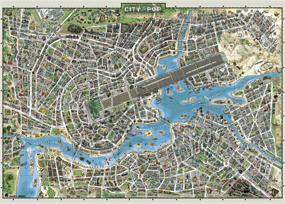 Heye City of Pop Puzzel, 2000 stuks