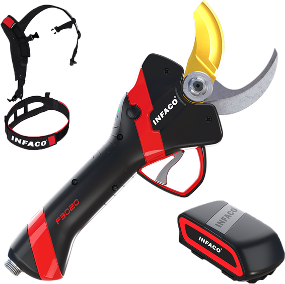 Infaco F3020M - Forbice elettrica da potatura - 36V 3Ah - Diametro di taglio 45mm