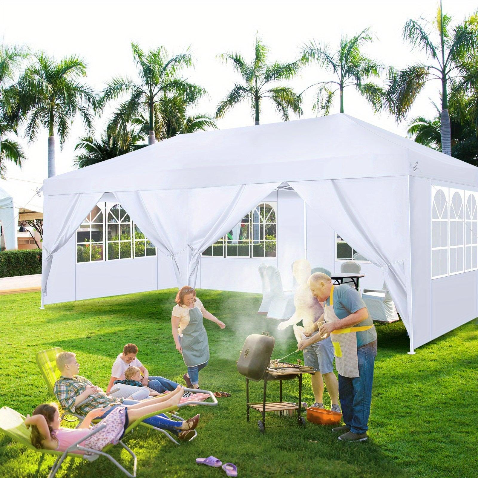 Pop-up Sonnensegel - Schattenspendezelte - Gartenzelte - Zelte für Veranstaltungen - 3 x 6 Meter - mit 6 Seitenwänden