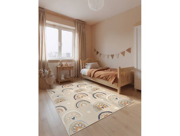 Tapis enfant Bowie 120 x 170cm Beige/Beige