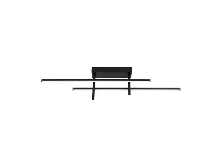 Eglo LED plafonnier Trepiliano\, lampe plafond salon\, couloir\, chambre métal noir\, lumière blanc chaud