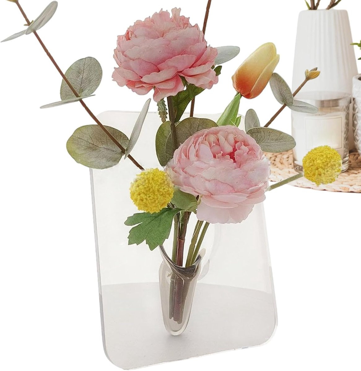 Decoratieve Acryl Vaas met Fotolijst Ontwerp