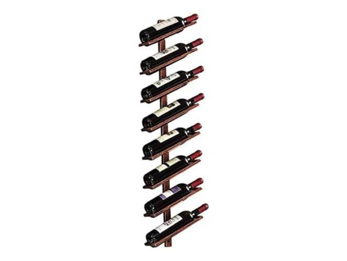 Failjierue Industrielle Weinregale Flaschenhalter zur Wandmontage 1 Stück moderne Weinflaschen 6/8 Flaschen für Bar, Heim-DIY-Wanddekoration(8 layer)