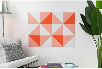 Felt Right Grapefruit Mid-Century   Sound Dampening Pinnable Tiles