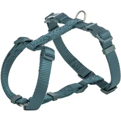 Trixie Hondentuig Premium H-Tuig Petrol - 75-120X2,5 Cm (Hund, Allgemein), Halsband + Leine