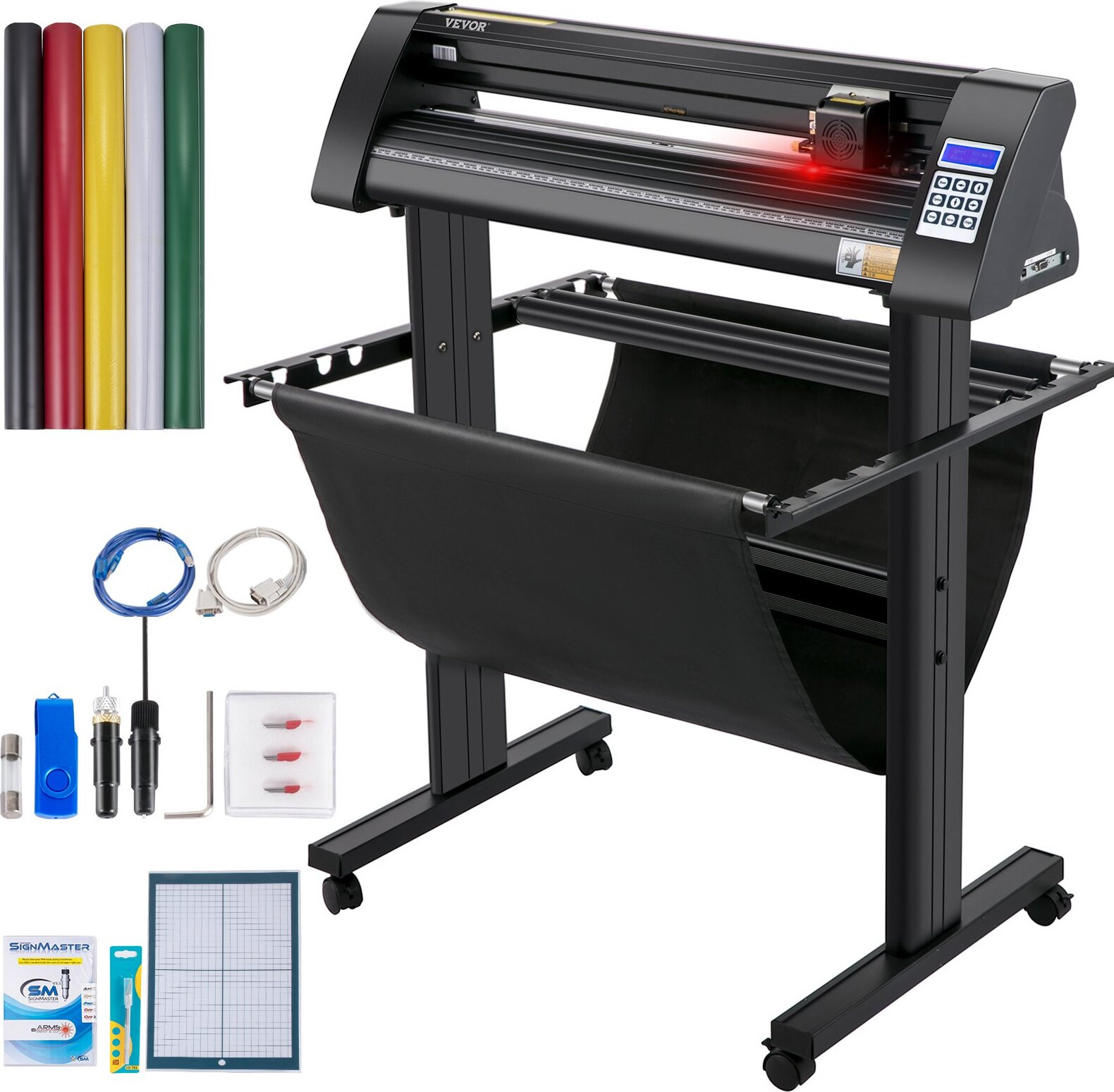 Topdeal Vinyl snijplotter met optische sensor en Signmaster-software, maximale papierinvoer 720 mm