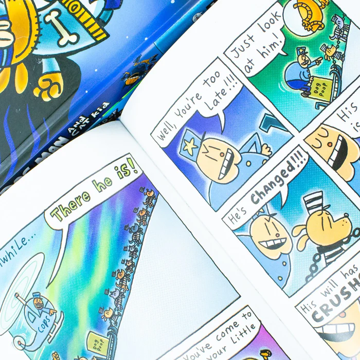 Graphix Dog Man: The Cat Kid Collection Books 4–6 Set by Dav Pilkey – Graphic Adventure Collection for Kids