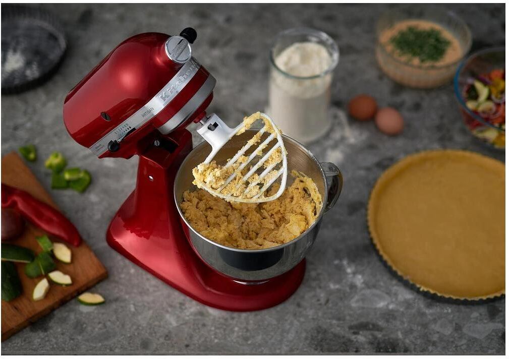 Flachrührer KITCHENAID "5KSMPB5W", weiss (weiß), Aluminium, Küchenmaschinen-Rührelemente, Flachrührer, Hochwertiger Feingebäck-Rührer weiß Einheitsgröße