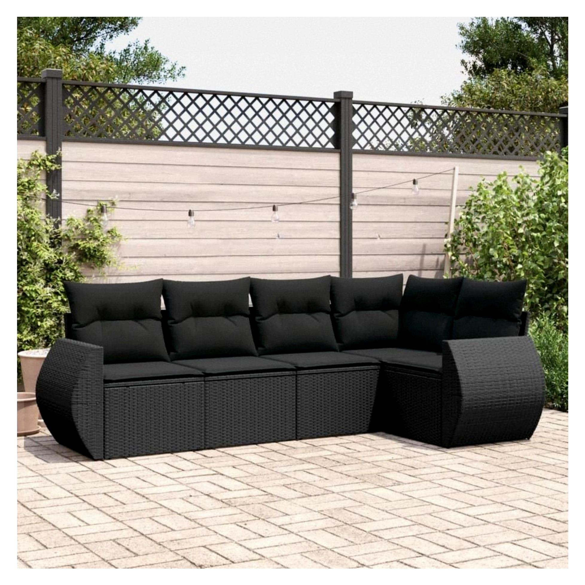 Gartenlounge mit Stauraum für Balkonmöbel