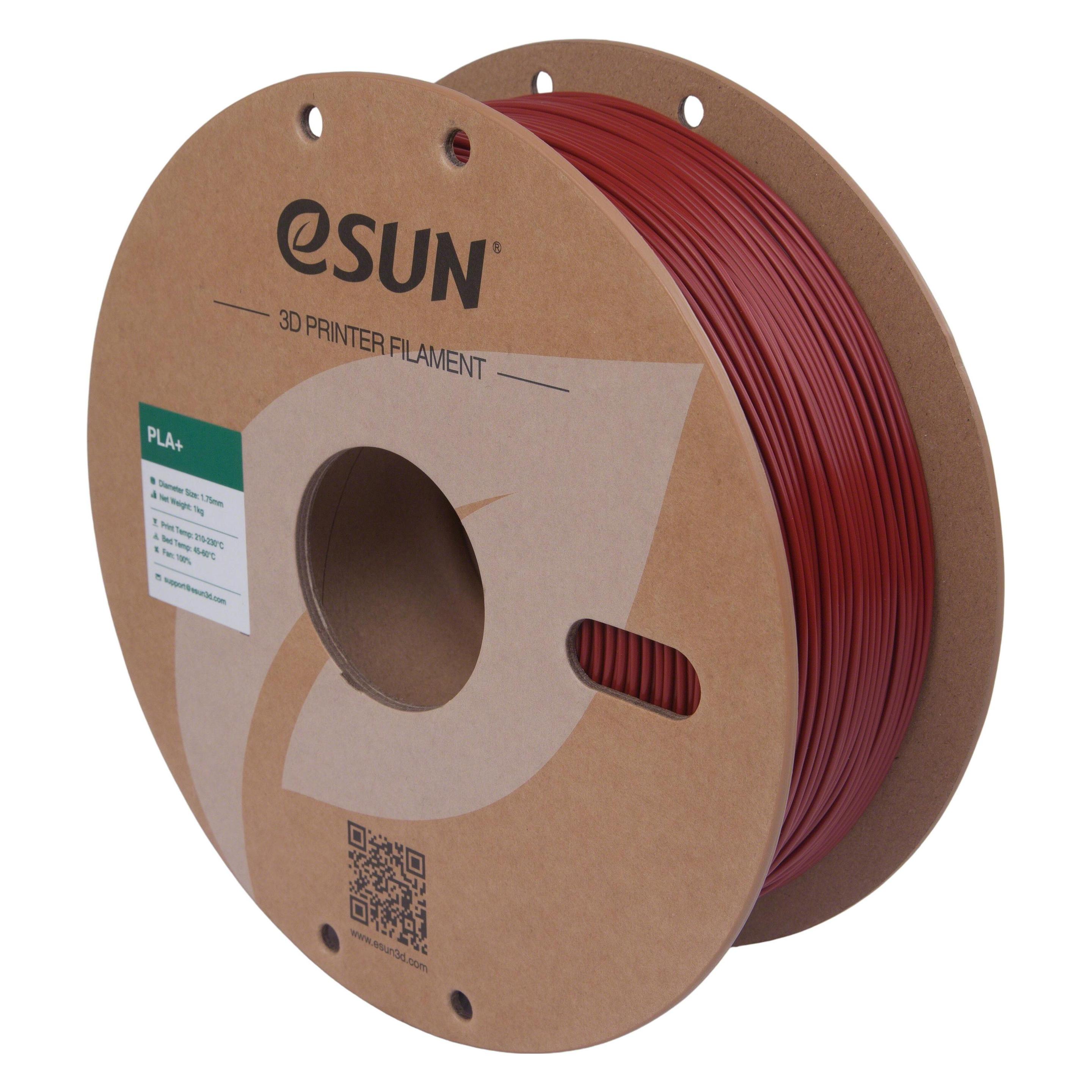eSUN Filament PLA+ Ziegel-Rot 1.75mm 1000g (PLA+, 1000 g, 1.75 mm) (PLA+175O-BR1P1)