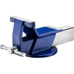Wiltec, Schraubstock + Zwinge, Schraubstock 125mm Klemmbacken Parallelschraubstock Tischschraubstock