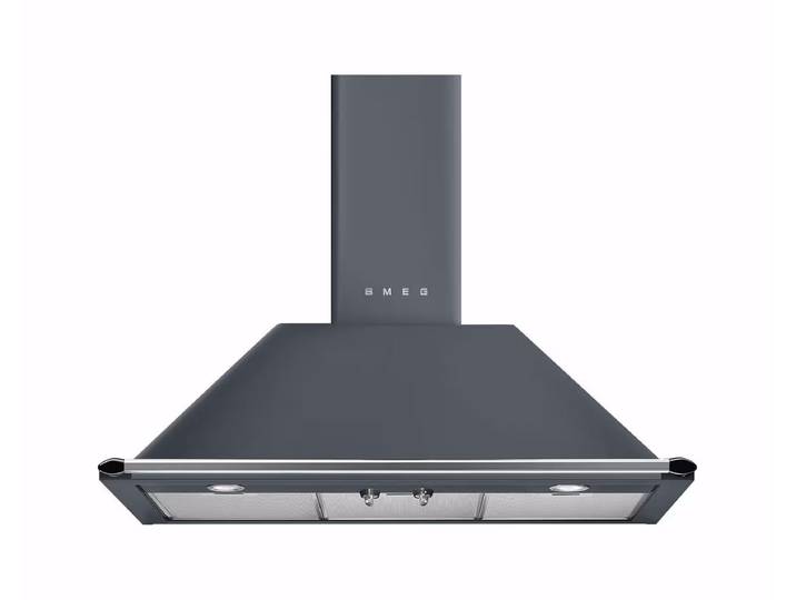 Smeg KT90GRE Dunstabzugshaube 90cm – Wandhaube/Dunstabzugshaube Wand – grau