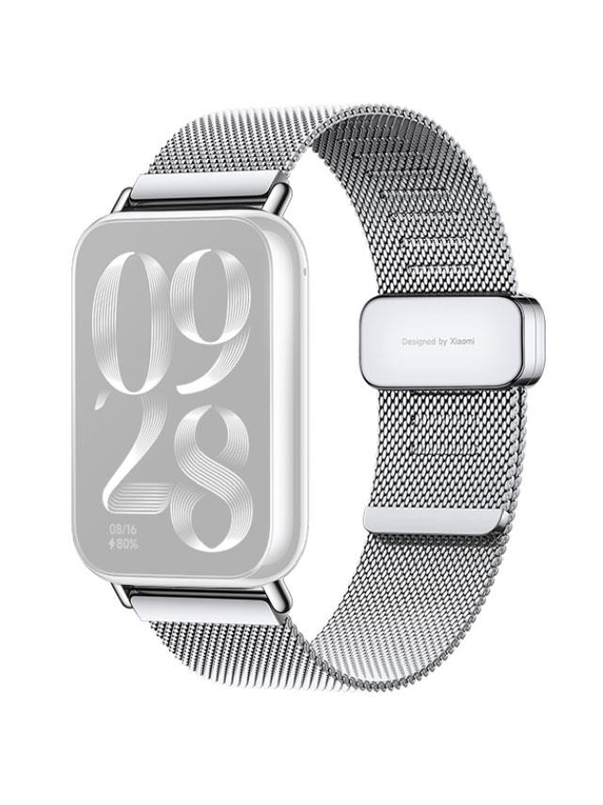Xiaomi Smart Band 9 Pro/8 Pro Milanese Quick Release Strap - Silver