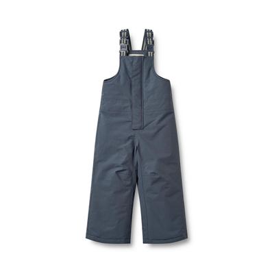 Latzhose WHEAT "WHEAT Ski Trousers Loopa", Mädchen, Gr. 128, Normalgrößen, grau (grau blau), 100% Nylon, normal, Hosen