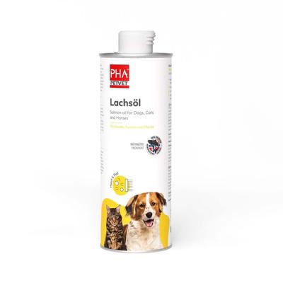 PHA Lachsöl f.Hunde/Katzen/Pferde 500 ml Öl