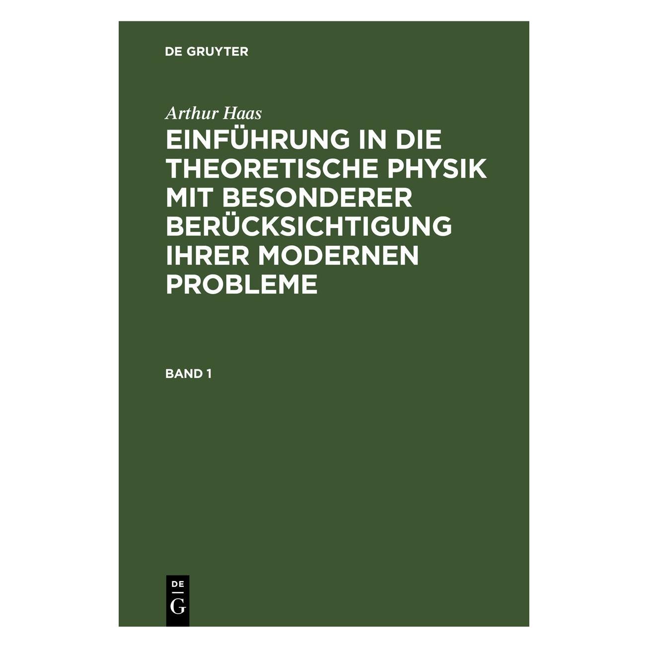 De Gruyter Haas:Arthur Haas: Einführung in die the (Deutsch, Hardcover, Arthur Haas) (67778944)
