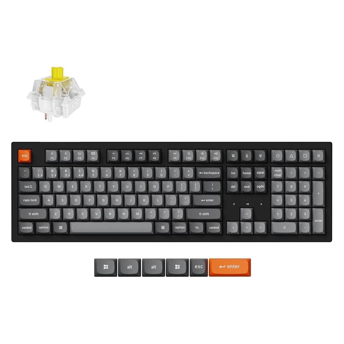 Keychron K10 Max (US, Kabelgebunden, Kabellos) (K10M-H4)