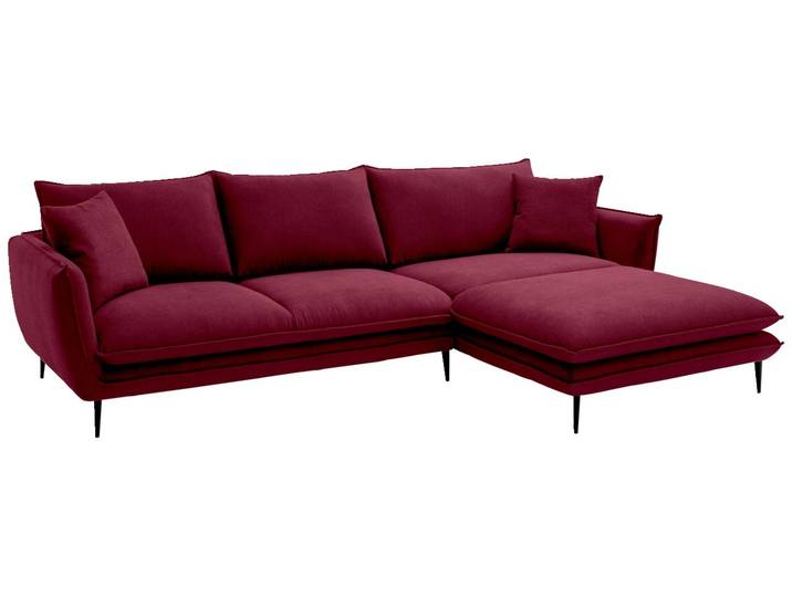 Hom´in Ecksofa LUNA, burgund, Webstoff