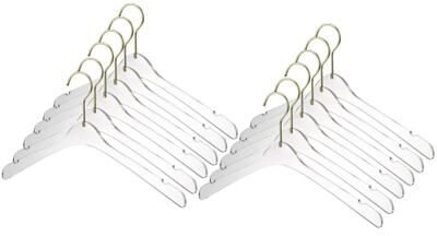 YBM Home Quality Acrylic Clear Hangers