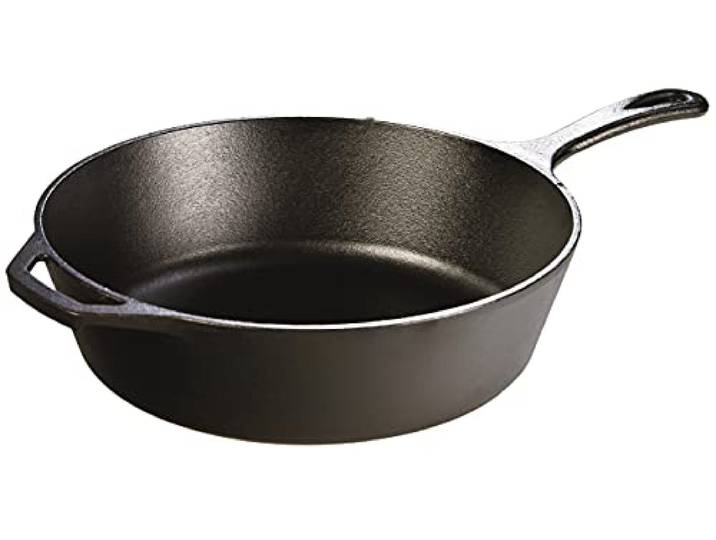 Lodge Classic Gusseisenpfanne tief Ø30,5 H: 8,7 cm, bereits eingebrannt PFAS-frei, für alle Herdarten, Induktion, Backofen, Grill, Lagerfeuer, Antihaft-Patina, vielseitig einsetzbar