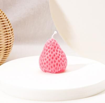 On Spot Shop Smokeless Aesthetic Candle Scented Candles Decoration Christmas Handmade DIY Home Room Decor Tools Accessories pink Strawberry