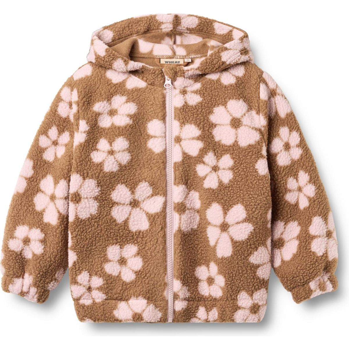 Wheat Zip Fleece Milla warm hazel flowers (9788) 110 0396-903 GRS-9788-110/5y