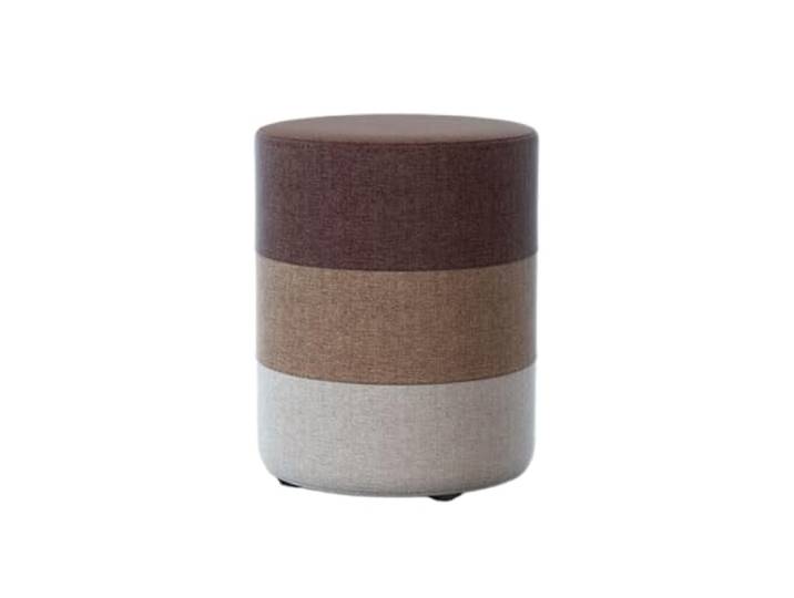 DANNMPX Sitzhocker Wohnzimmer Moderner, Einfacher Fußhocker, Baumwollleinen, Regenbogen, Abnehmbarer, Waschbarer Bezug Zusätzliche Sitzplätze(Brown,29x35cm)