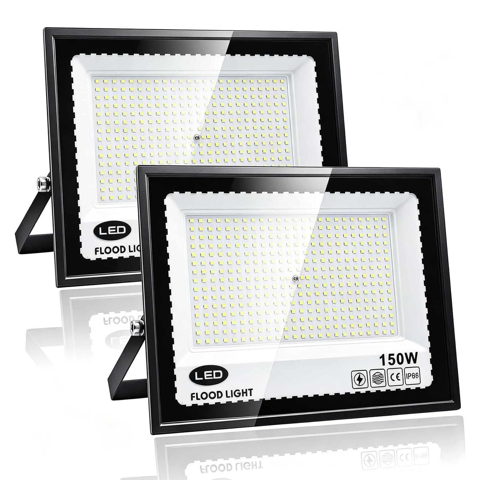 Dripio LED-floodlights voor tuin, terras of balkon, 2 stuks