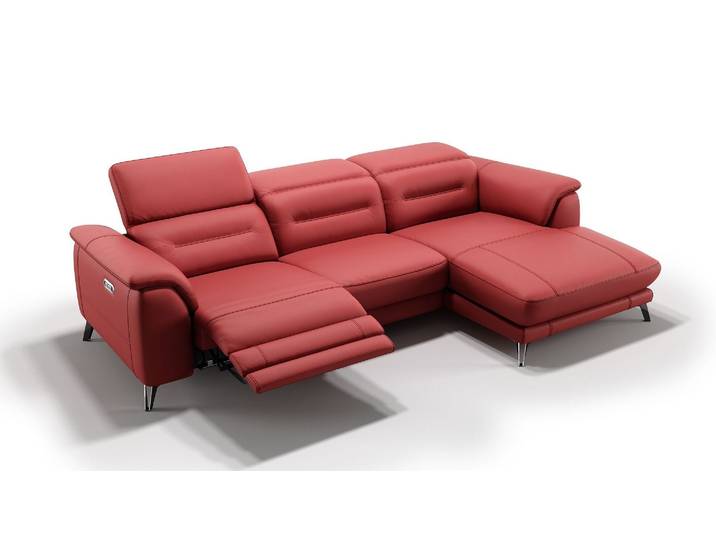 Ledergarnitur GANDINO Ecksofa mit Funktion