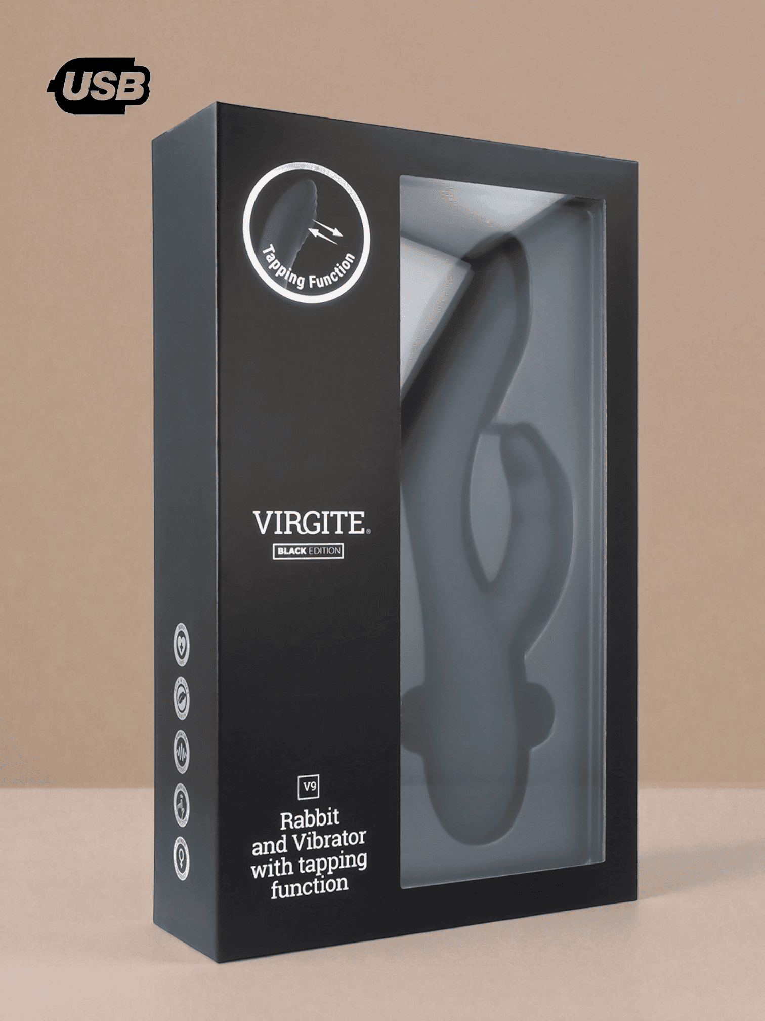 Virgite Rabbit Taping Vibrant Black V9