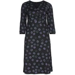 Jerseykleid mit Kiss-Druck - schwarz - 58