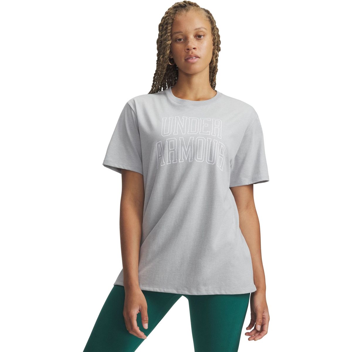 Under Armour Rival OS Campus Tee gray white (012) L 6007883-012-LG