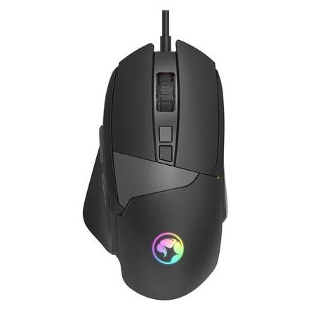 Marvo M411 Kabelgebundene Gaming-Maus - 8D - DPI bis zu 12.800 - RGB-Hintergrundbeleuchtung - 16 m (Kabelgebunden) (M411)