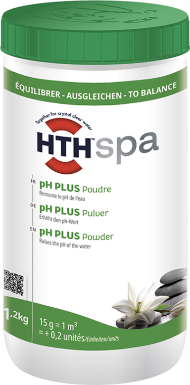 Correcteur pH plus poudre hth Spa 1,2 kg