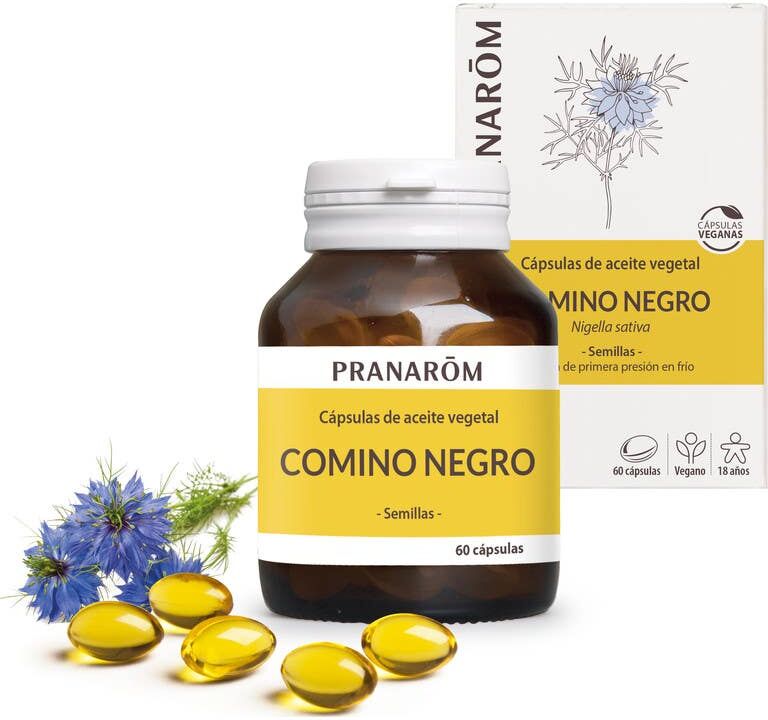 Pranarôm caps de Aceite Vegetal Comino Negro 60 caps