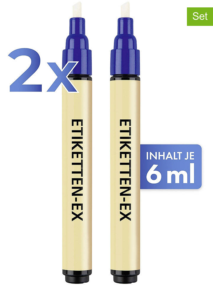 Wenko 2er-Set: Etikettenlöser - 2x 6 ml - onesize