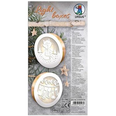 URSUS Light boxes 'Christmas Socks', Ø 11 cm