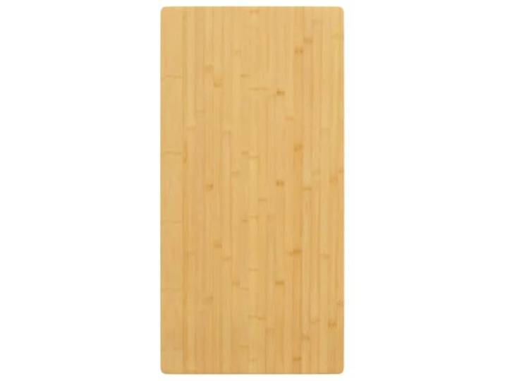KGFHERENB Tischplatte Bambus 50x100x2,5 cm Rechteckig Ersatzplatte Vielseitige Bambusplatte für Couchtisch und Konsolentisch in Wohnzimmer, Büro oder Gastronomie mit geschützter Kante.