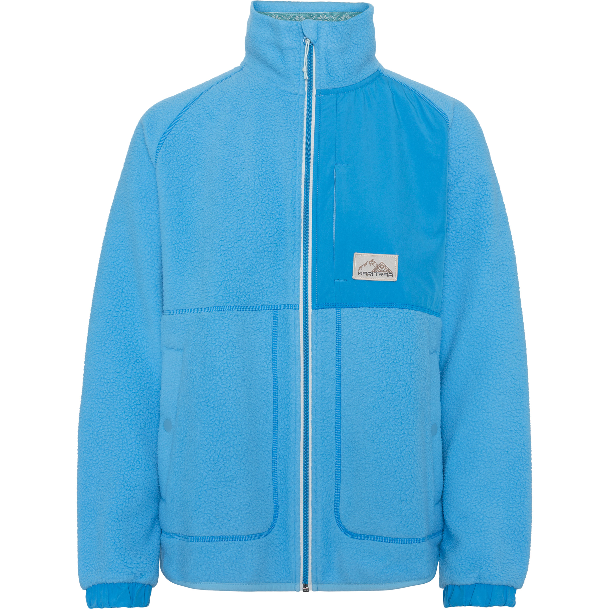 Kari Traa Emma Damen Fleecejacke blau Größe M Trekking Atmungsaktiv