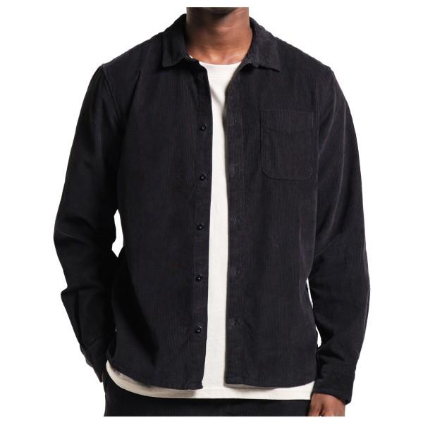 DEDICATED - Shirt Varberg Corduroy - Hemd Gr XL schwarz