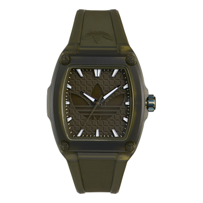 Quarzuhr ADIDAS ORIGINALS "CITY TECH FIVE", grün, grün, Armbanduhren, Damen, grün, Quarzuhr, Armbanduhr, Damenuhr, Herrenuhr, analog