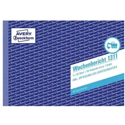 Avery Zweckform Formularbuch »Wochenbericht« gelb, 21x14.8 cm