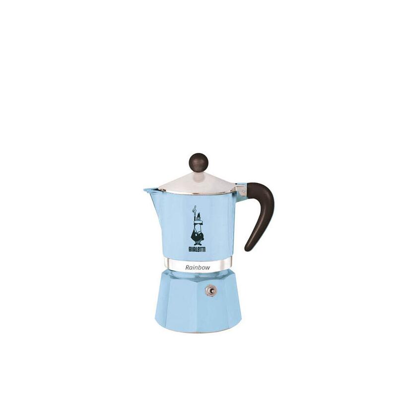 Bialetti Rainbow - Espressokocher - hellblau - für 3 Tassen 5042