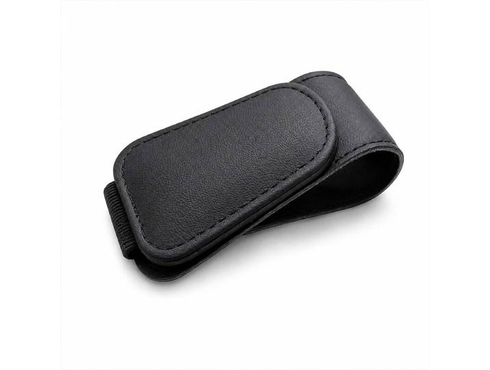 Oxerbog Porte-lunettes de soleil magnétiques en cuir, clips pour lunettes de soleil, accessoires pour pare-soleil, supports de rangement pour pare-soleil, porte-billets et porte-cartes, clips et crochets pour lunettes, utilisation magnétique d'une seule m