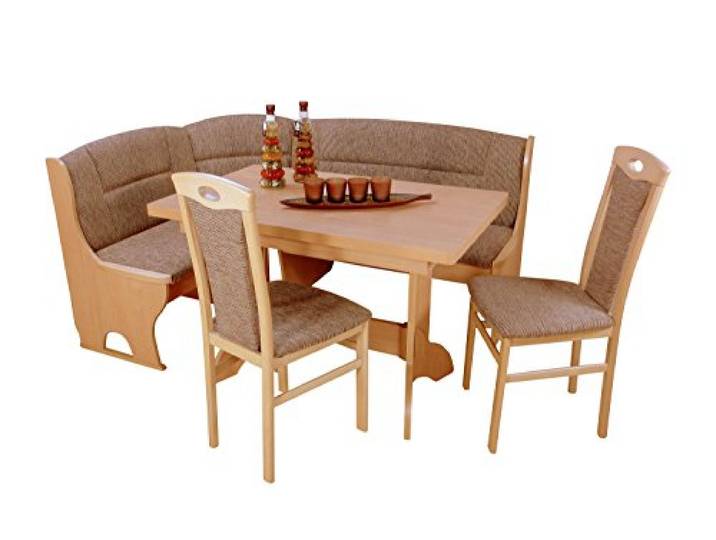 moebel direkt online Truheneckbankgruppe Madrid III buche Natur - Cappuccino